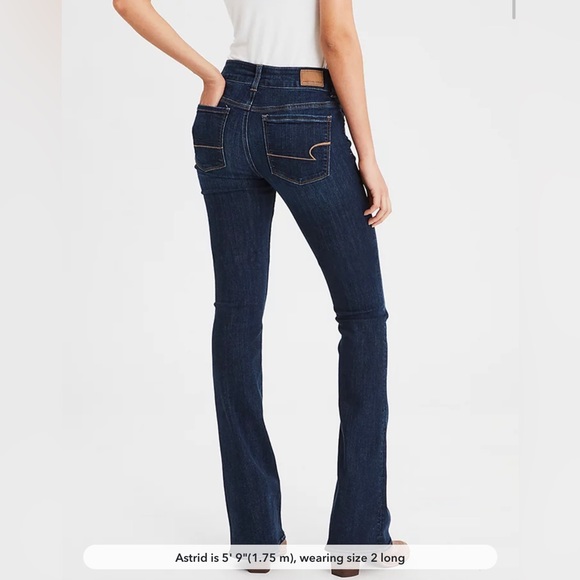NWT American Eagle Hi-Rise Artist Flare Jean Size 6/28 X-Long - Picture 2 of 11